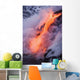 Pahoehoe Lava Flowing From Kilauea Into Steaming Pacific Ocean Wall Mural