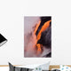 View of Pahoehoe lava flowing into Pacific Ocean Wall Mural