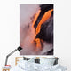 View of Pahoehoe lava flowing into Pacific Ocean Wall Mural