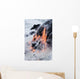View of Pahoehoe lava flowing into Pacific Ocean Wall Mural