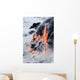 View of Pahoehoe lava flowing into Pacific Ocean Wall Mural