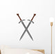 Crossed Swords Wall Decal