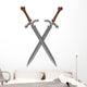 Crossed Swords Wall Decal