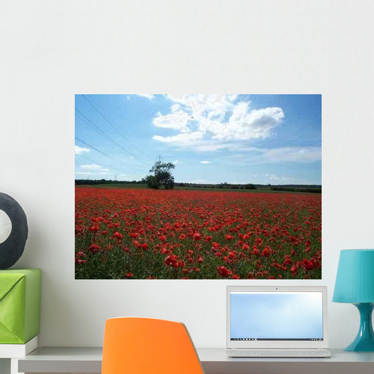 Pylon Poppies Wall Decal