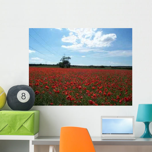 Pylon Poppies Wall Decal