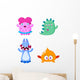 Cute little Monsters Wall Decal