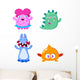 Cute little Monsters Wall Decal