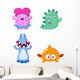 Cute little Monsters Wall Decal