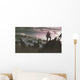 Astronaut Standing Ruined Building Wall Decal