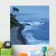 Isolated Tree On A Cliff Overlooking A Pebble Beach Along The Coast Wall Mural
