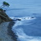 Isolated Tree On A Cliff Overlooking A Pebble Beach Along The Coast Wall Mural