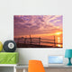 A Fence Along The Water's Edge At Sunrise At Cabo Pulmo Wall Mural