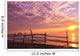 A Fence Along The Water's Edge At Sunrise At Cabo Pulmo Wall Mural
