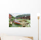 Parked Wooden Tourist Boats Wall Decal