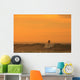 A Surfer On A Wave At Dusk Wall Mural