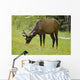 Elk Grazing On Wildflowers In Prince Albert National Park Wall Mural