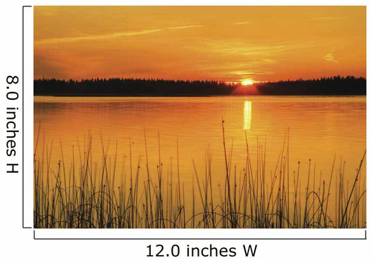 Sunset On Anglin Lake In Prince Albert National Park Wall Mural