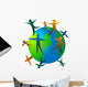 world people Wall Decal