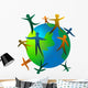 world people Wall Decal