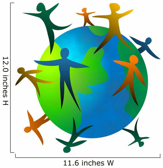 world people Wall Decal
