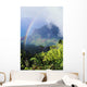 Kalalau Valley viewpoint in Kokee State Park with rainbow Wall Mural