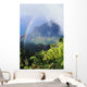 Kalalau Valley viewpoint in Kokee State Park with rainbow Wall Mural