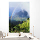 Kalalau Valley viewpoint in Kokee State Park with rainbow Wall Mural