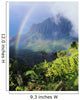 Kalalau Valley viewpoint in Kokee State Park with rainbow Wall Mural