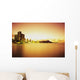 Hawaii, Oahu, Honolulu, Waikiki and Diamond Head at sunrise Wall Mural
