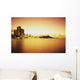 Hawaii, Oahu, Honolulu, Waikiki and Diamond Head at sunrise Wall Mural