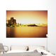 Hawaii, Oahu, Honolulu, Waikiki and Diamond Head at sunrise Wall Mural