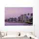USA, Hawaii, Oahu, Honolulu, Hotels on Waikiki beach at dusk Wall Mural
