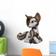 Lovely Pinto Unicorn Cartoon Wall Decal