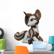 Lovely Pinto Unicorn Cartoon Wall Decal