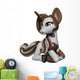 Lovely Pinto Unicorn Cartoon Wall Decal