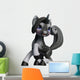 Lovely Dapple-grey Unicorn Cartoon Wall Decal