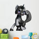 Lovely Dapple-grey Unicorn Cartoon Wall Decal