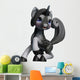 Lovely Dapple-grey Unicorn Cartoon Wall Decal