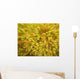 yellow moss on forest floor Wall Mural