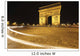 Traffic Light Trails Around The Arc De Triomphe Wall Mural