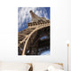 View From Underneath The Eiffel Tower Wall Mural