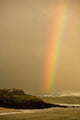 Hawaii, Maui, Rainbow over Maui's north coast Wall Mural
