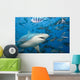 Fiji, Bull shark among school of fish Wall Mural