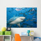 Fiji, Bull shark among school of fish Wall Mural