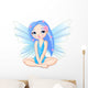 Little Blue Fairy Wall Decal