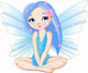 Little Blue Fairy Wall Decal