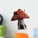 Mushroom House White 3D Wall Decal