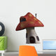 Mushroom House White 3D Wall Decal