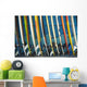 Row Of Surfboards Lined Up Against A Wall Wall Mural