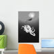 Hawaii, Lanai, Octopus In Ocean Water, Diver In Background Wall Mural